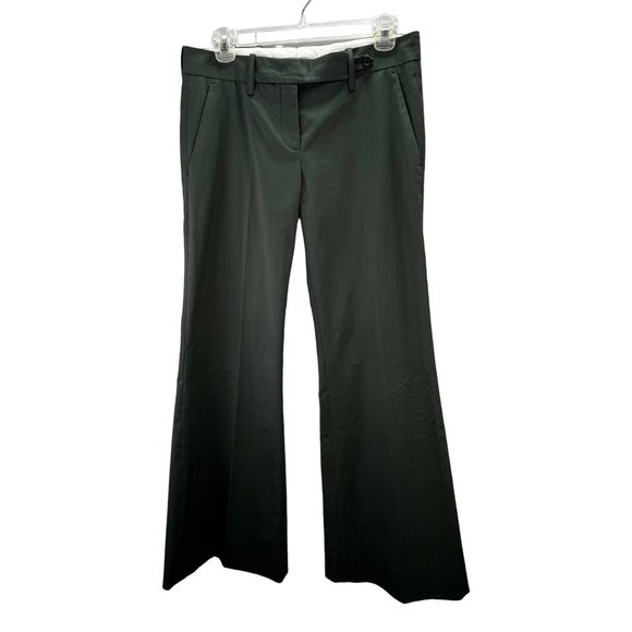 Prada Wide Leg Pants Forest Green size 40 US 4 Women 30 in Waist Trouser Dark - Picture 1 of 8
